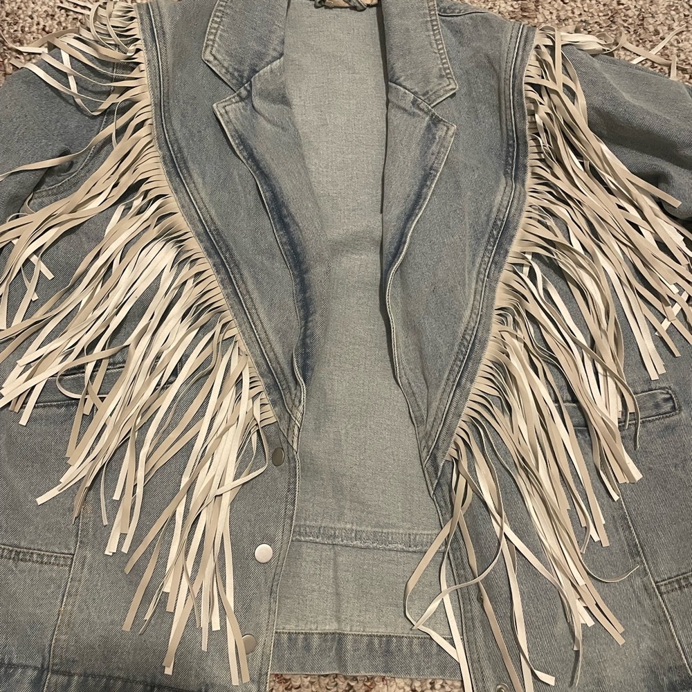 Fringe Denim Jacket - Picture 6 of 6